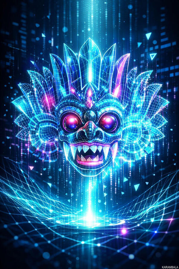 Not of this world β pure neon fantasy.