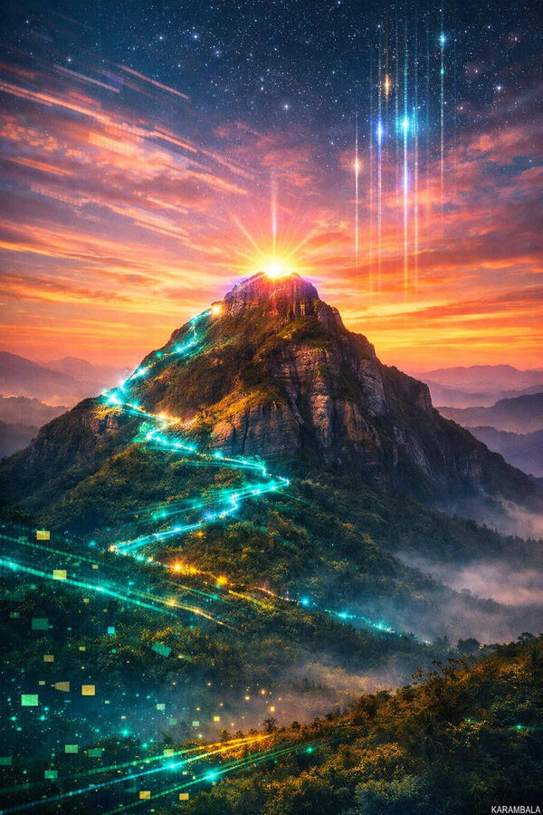Adams Peak / Sri Pada. Every year, thousands of pilgrims climb through the night to witness the first light of dawn from the sacred summit of Sri Pada.