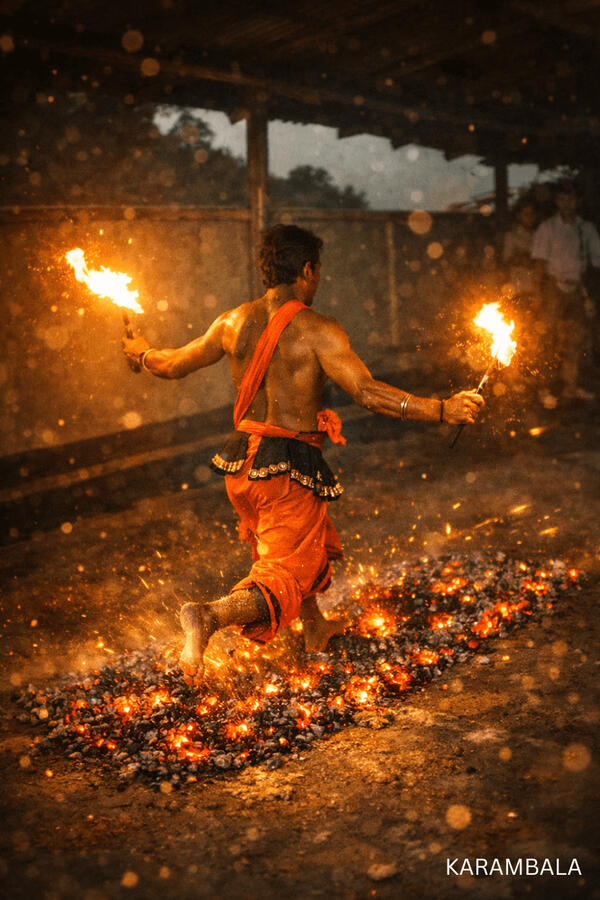 Barefoot through fire β guided by faith.