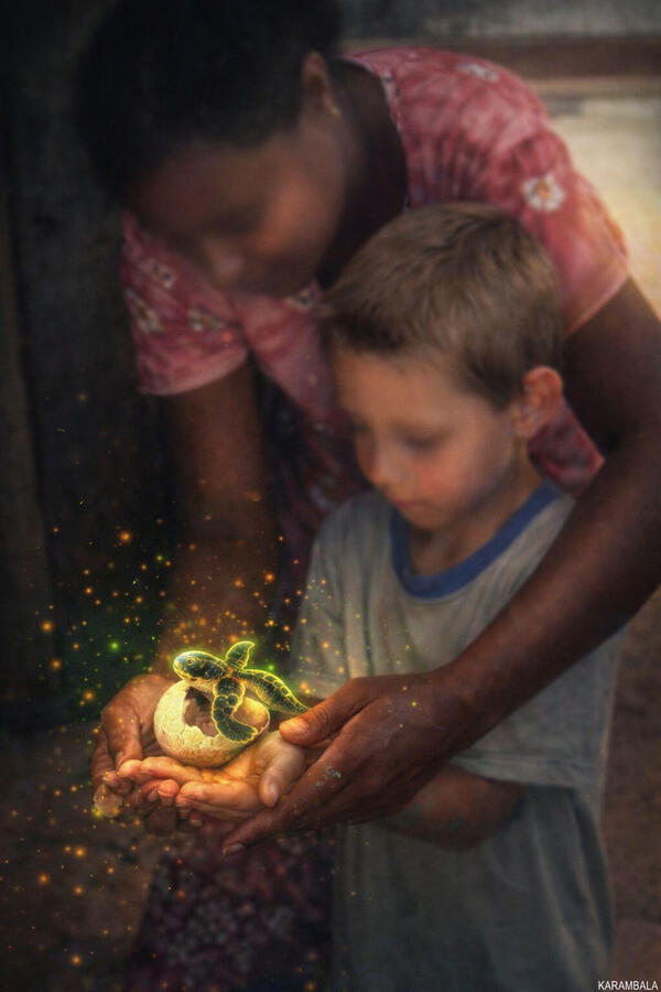 Small life. Strong hands. Bright future.